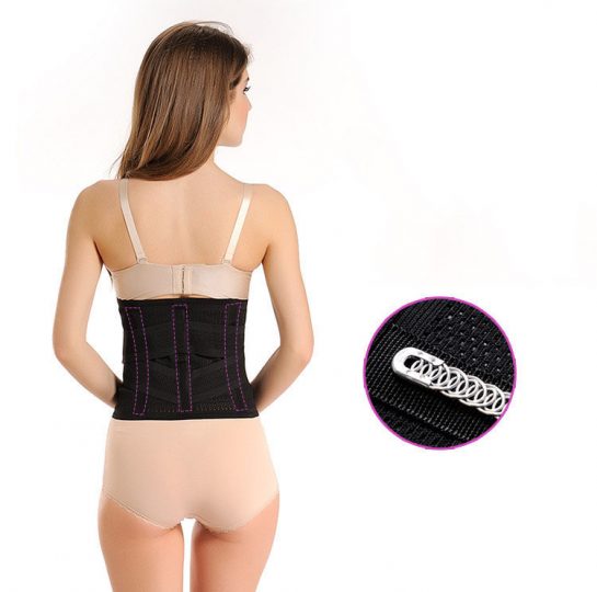 Waist trainer with back support