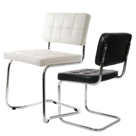 Bauhaus chairs black and white