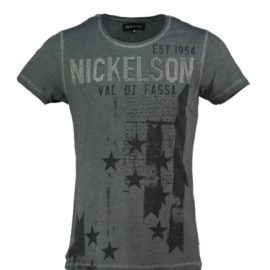 Nickelson heren t-shirt Maggiore smoke