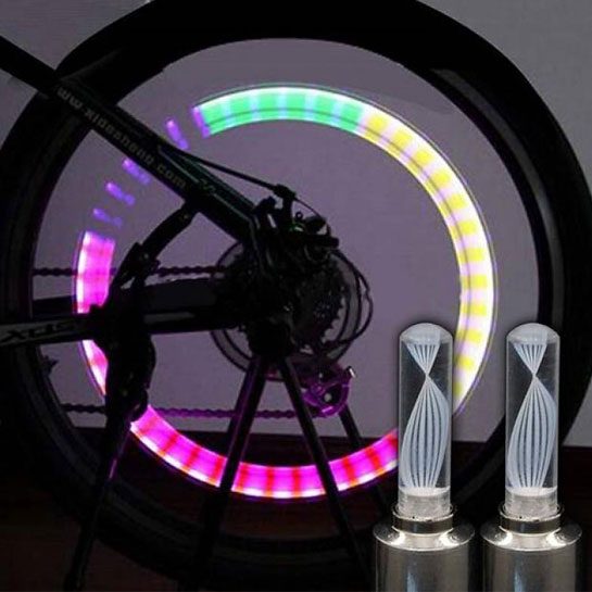 Oferta Luzes LED para Rodas de Bicicleta
