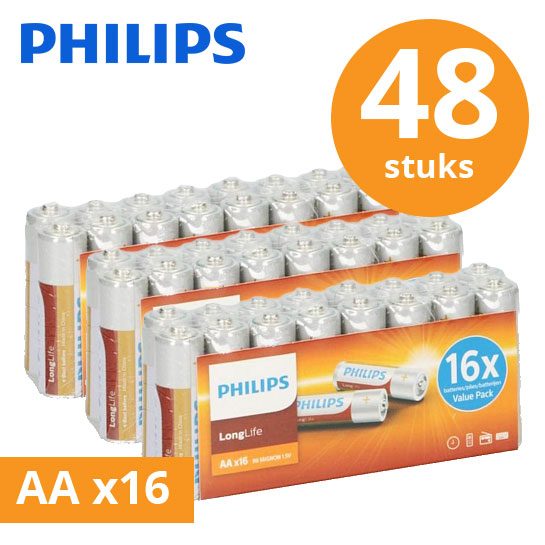 Philips-LongLife-batterijen