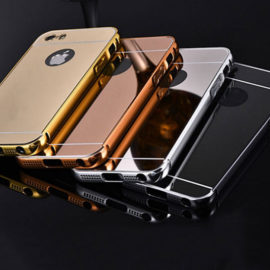 Vinilo o funda para iPhone espejado