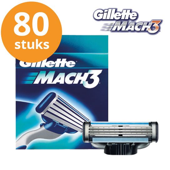 Gillette-scheermesjes-mach3-80stuks