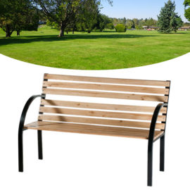 Wooden garden bench offer
