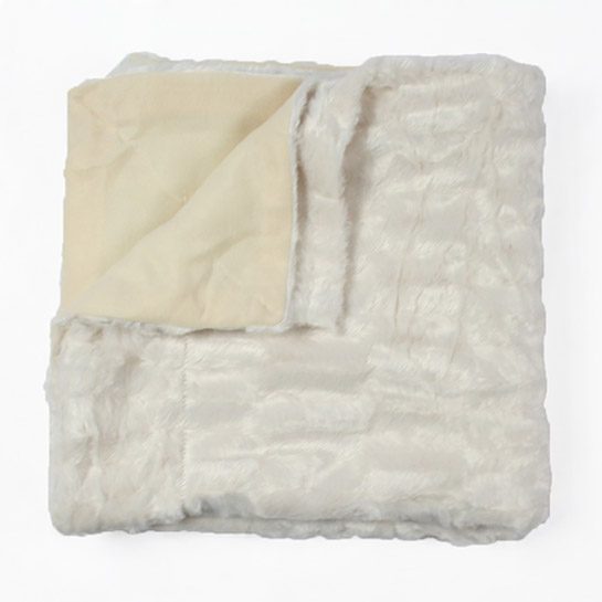 Polar Fleece Blanket-White
