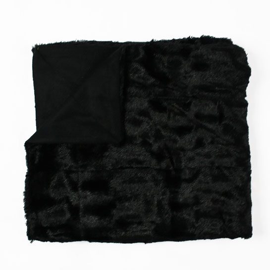 Cobertor de lã polar-preto