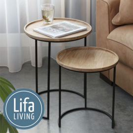 Lifa Living Table d'Appoint Demi-Lune2