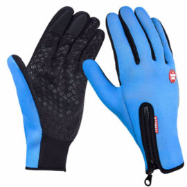 winter gloves blue