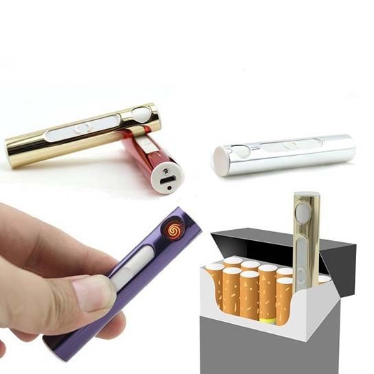 Briquet USB format cigarette