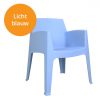 Cadeira de jardim-azul claro