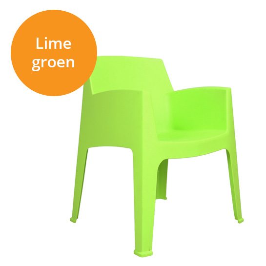 Cadeira de jardim verde limão