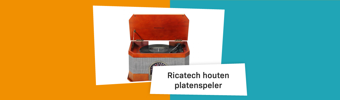 Blog Banners Ricatech Houten Platenspeler