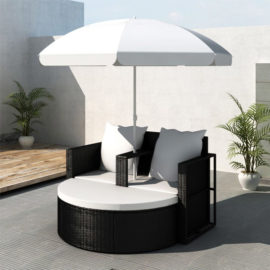 Loungebed-set-met-parasol