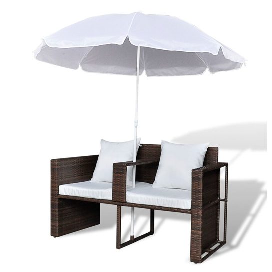 Loungebed-set-met-parasol