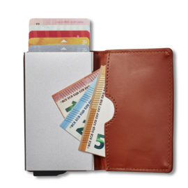 brown card holder