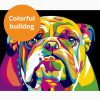 colorful bulldog