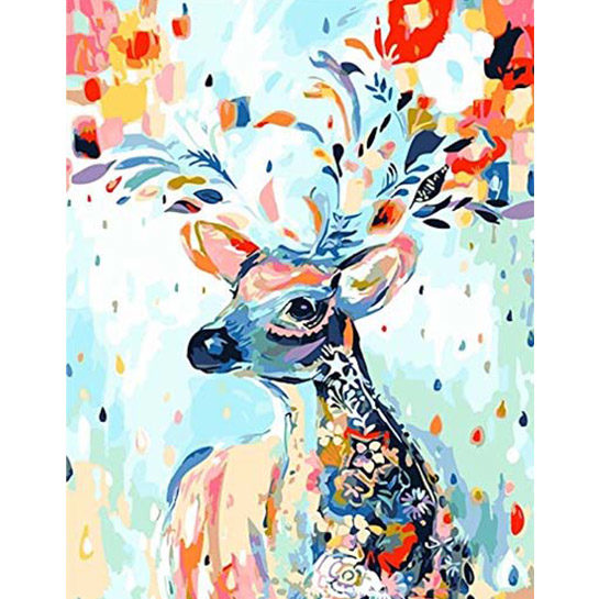 Deer With Flowers 3