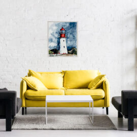 Mockup Rood:witte Vuurtoren