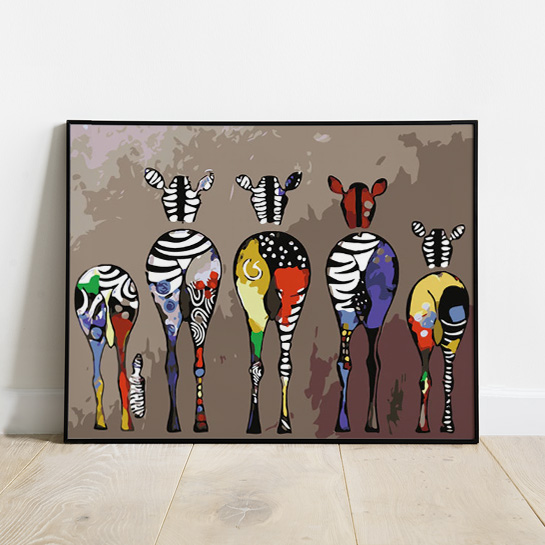 Zebras Achteraanzicht
