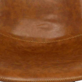 Industriele Stoel Cognac 2