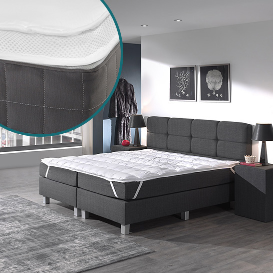 Topdekmatras - 3D Air Hotel kwaliteit - Matrasbeschermer