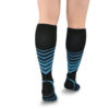 Sports Compression Chaussettes Rayures Dos