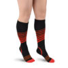 Sports Compression Socks Stripes Red
