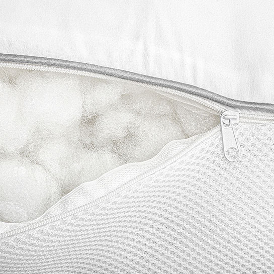 2x 3d Air Cushions White 70×60 Cm Zensation Close Up