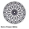 Retro Flower White Vrijstaand 2