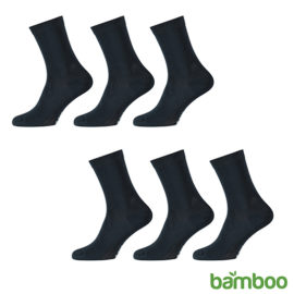 Zachte Bamboo Sokken Blauw Vrijstaand 2