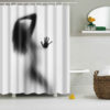 Atmósfera impermeable de la cortina de ducha de la sombra de las mujeres