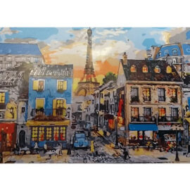 Zonsondergang Parijs Schilderen Op Nummers Jpg