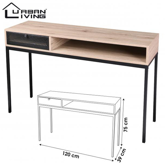 Urban Living Soho Console Sideboard In Industrial Style 120x39x75cm 545x545px