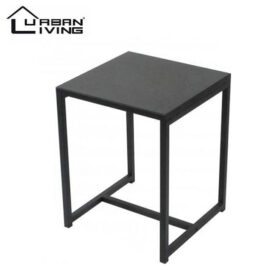 Urban Living Table d'appoint Table basse Table d'appoint carré Design industriel Plateau en métal et cadre en métal 40 x 40 x 50 cm 2