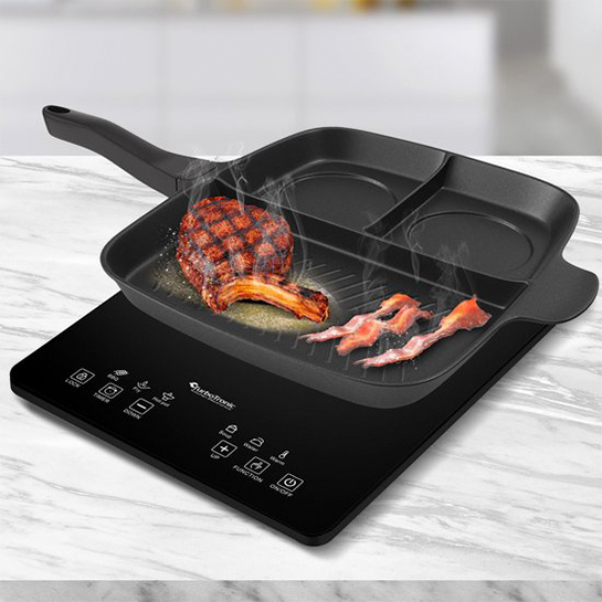 Plaque induction portable Power cook - 1 feu - Noir