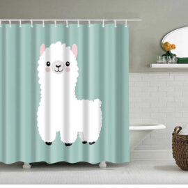 Shower Curtain Standing Lama