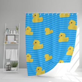 Cortina de baño Patitos de goma2 545