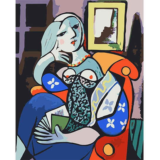 Picasso Vrouw Op Sofa