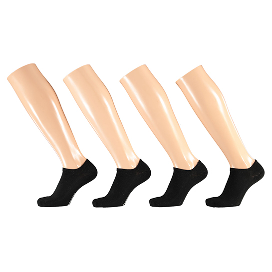 Bio Katoen No Show Sokken Zwart