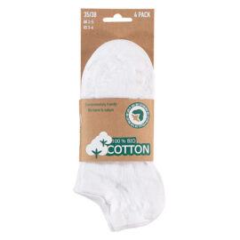 Bio Katoen Sneakersokken Wit1