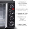 Turbotronic TT EV55 Stainless Steel Freestanding Electric Oven - French Doors 55 L - 2200w Black