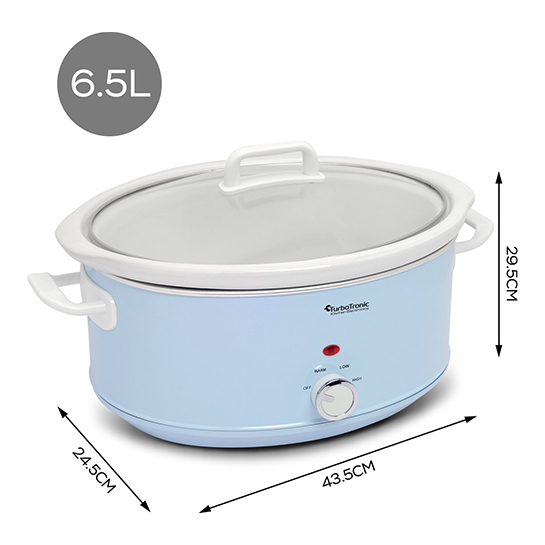 Turbotronic Sc6p Slow Cooker – 6.5 Liter – Blue 2