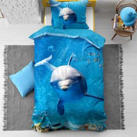 Dekbedovertrek Dolfijn Van Boven