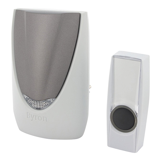 Byron By216fe Wireless Plug In Doorbell Set - Altavoz de alta calidad - Luz LED 2