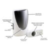 Byron By216fe Kabelloses Plug-in-Türklingel-Set – hochwertiger Lautsprecher – LED-Licht 4