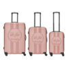 3 Delige Kofferset Milano Roze 1