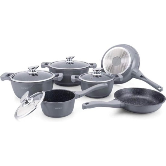 Royalty Line 10 Delige Marmer Coating Pannenset