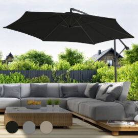 909 Outdoor Hanging Parasol With Protective Cover