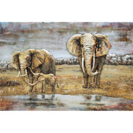 Elephants In The Wild Wall Art