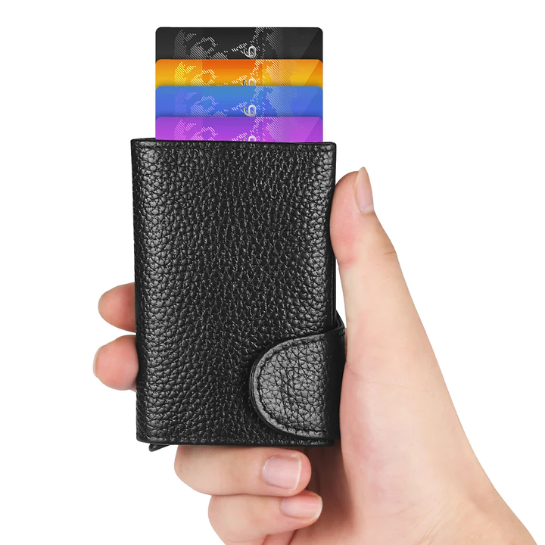 Bitmore - Wallet - 100% leather - Black - RFID Protected